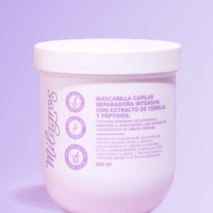 Mascarilla capilar reparadora intensa con extracto de cebolla y péptidos